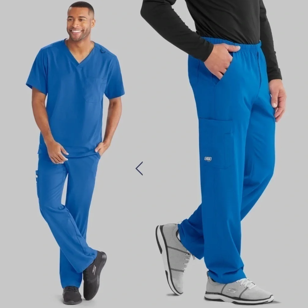 NWT Sketchers by Barco Structure Scrub Pants Galaxy Blue XS